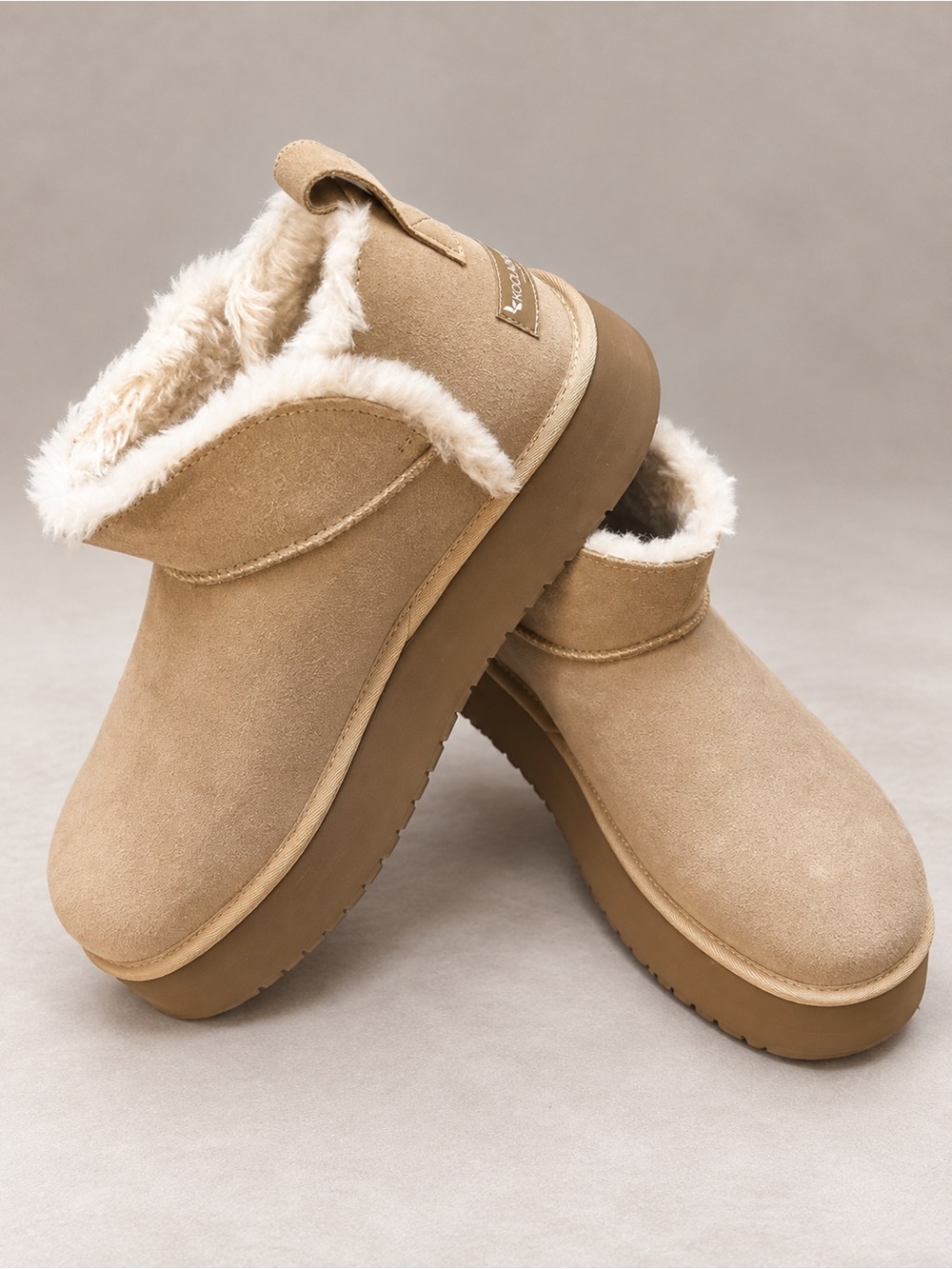 Koolaburra by UGG Koola Ultra Mini Platform Boots Women’s Size 10 Tan Suede